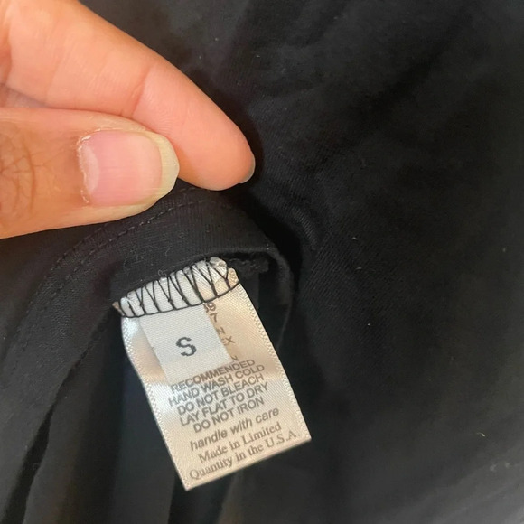 NWT Michael Lauren Small Black Soft Tank Dress with Cutout up Front - Picture 6 of 6